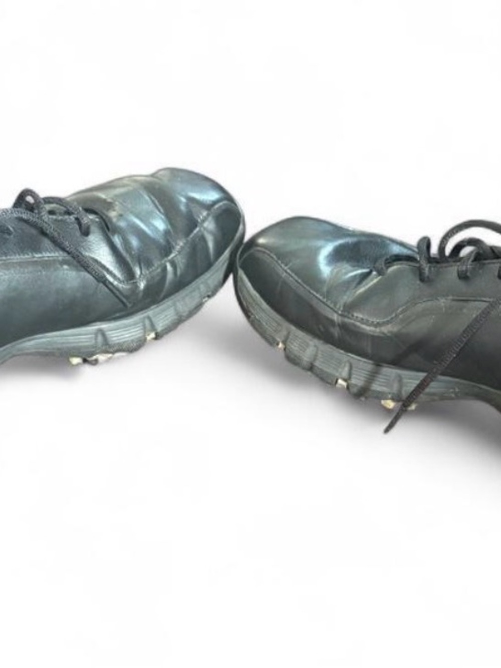 Nike Black Men's Athletic Cleats with Lace-Up Design